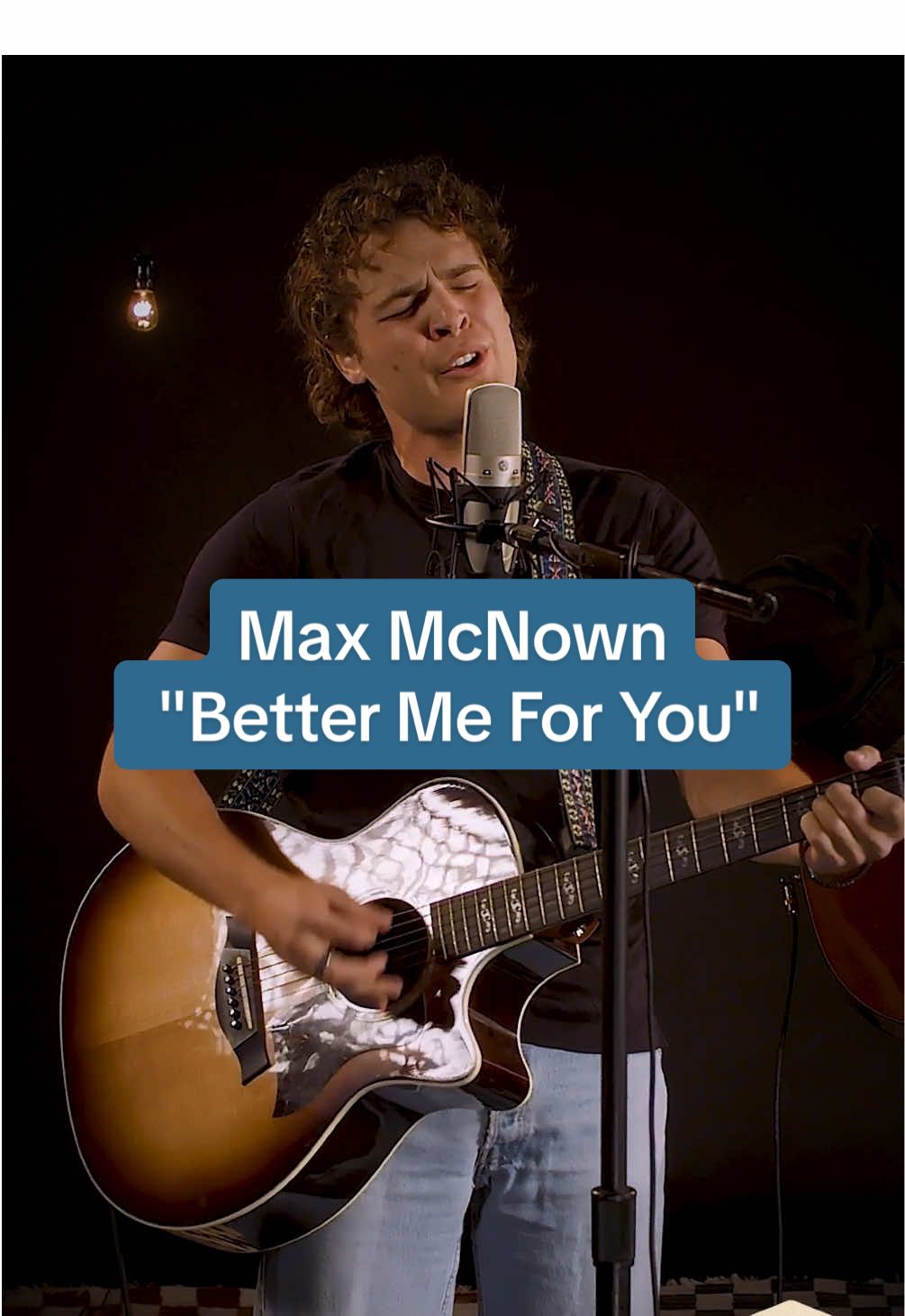 I didn't know you'd have #browneyes 👀🤎 #maxmcnown #bettermeforyou #CMTStudioSessions #countrymusic #acoustic 