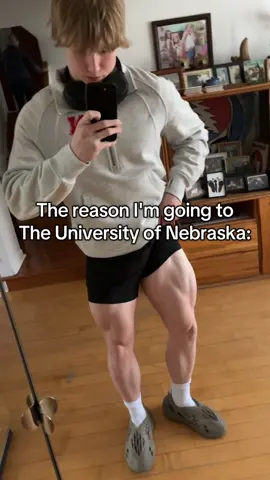 Not because they gave me 40k/yr! 🤥 #unl #gym #college 