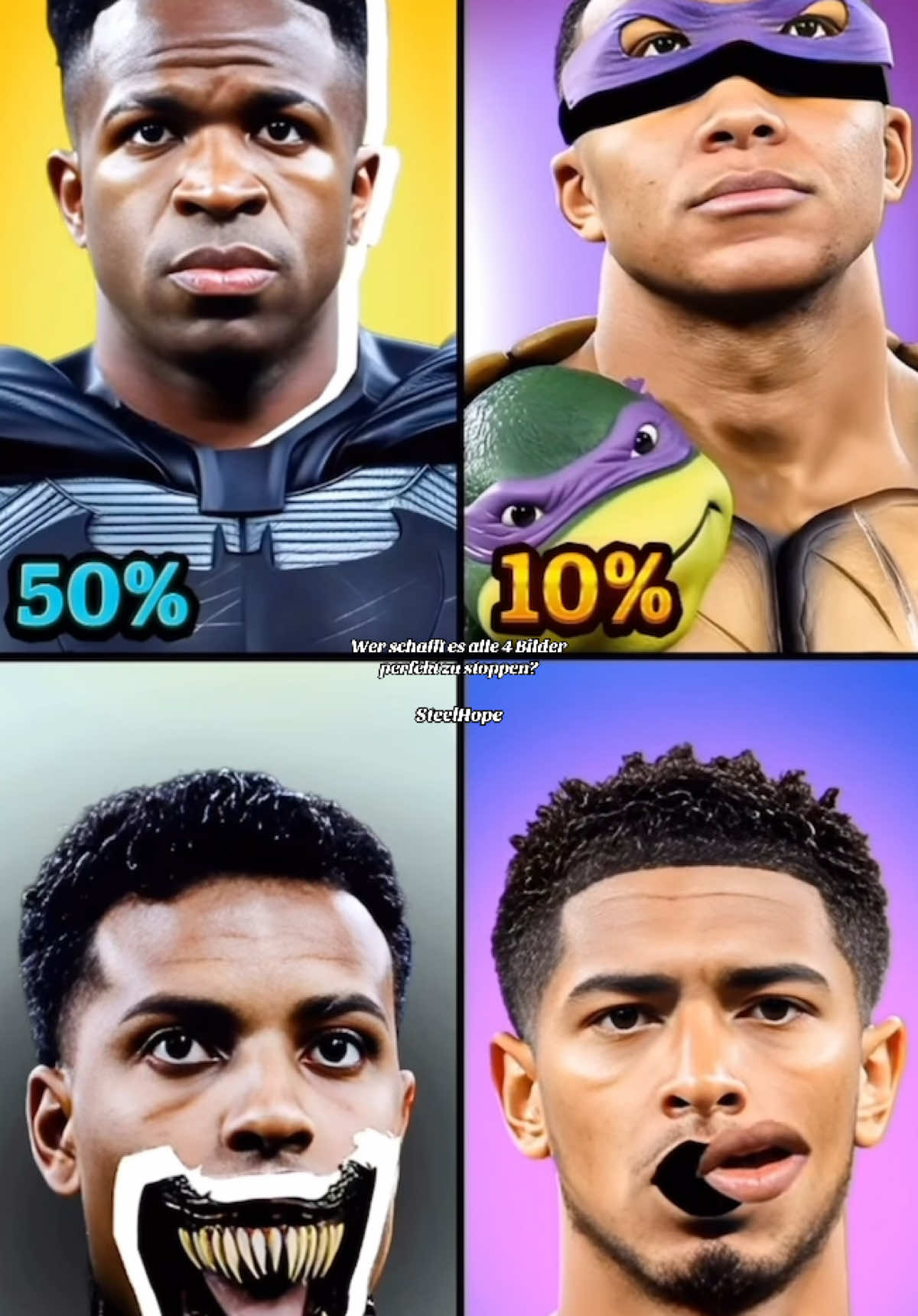 Vinicius Jr.,Mbappe, Antony & Bellingham 4 Bilder Edition! #stop #the #screen #challenge #quiz #mbappe #bellingham #antony #vinicius #jr #fyp #fürdich #foru #Fitness #footbal #video #VoiceEffects #videoviral #viral_video #vairal #viralvideos #likе #and #follow #me #steelhope #views 