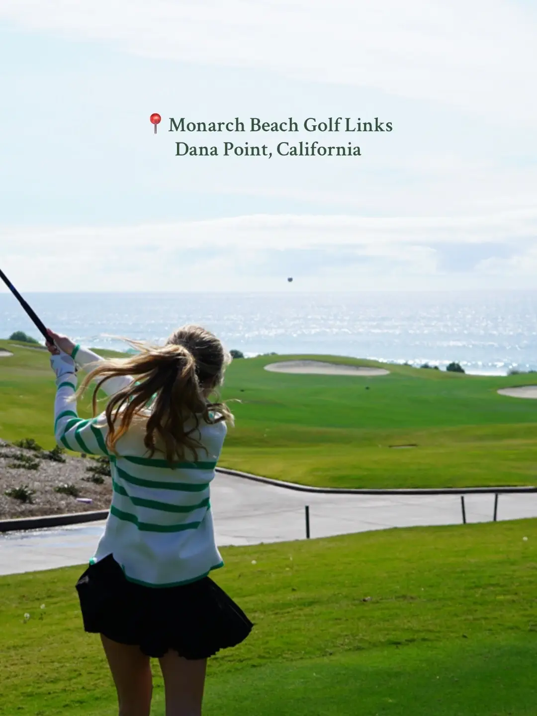 🦋 this course #golfcourse #golfgirl #golf #golftok #danapoint #golf #monarchbeach #california 