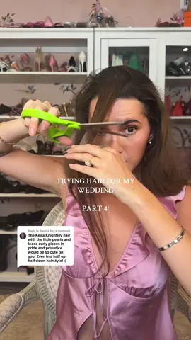 Replying to @Sandra Roy I feel like my mom is gonna text me and say she loves it lmao (she has a baby bang) #weddinghair #2025bride #bridal #wedding #grwm #prideprejudice 