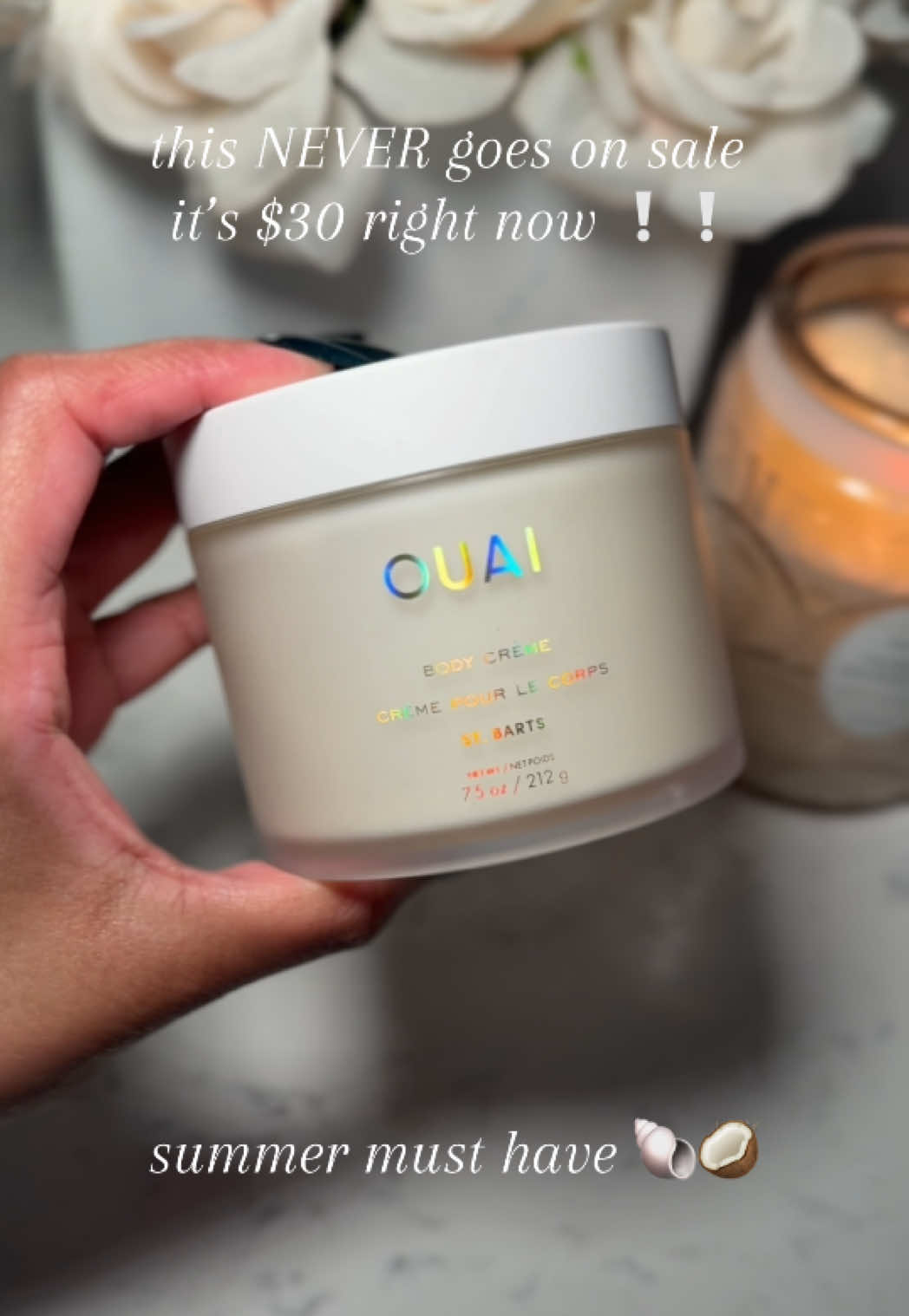 IYKYK… this is your sign. It never goes on sale — $30 right now on TikTok Shop! Run before it’s full price again. #ouaistbarts #bodycaremusthave #tiktokshopfinds #summerglow #smellgoodszn 