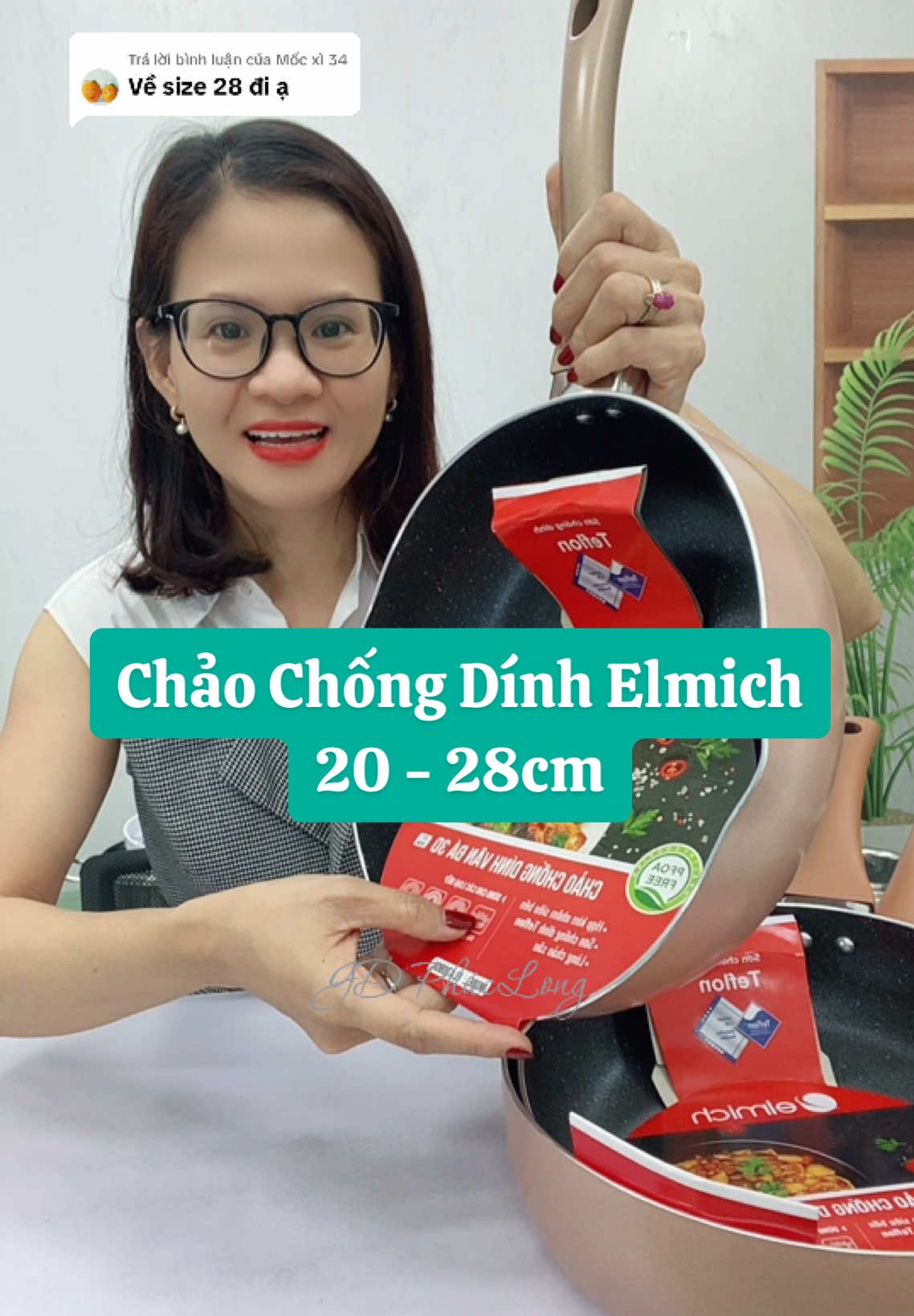 Trả lời @Mốc xì 34 Chảo chống dính Vân đá Elmich #giadungphuclong #giadungtienich #nhabep #elmich #chaochongdinh #chaosaulongchongdinh #chaoxaochongdinh #chaovanda 