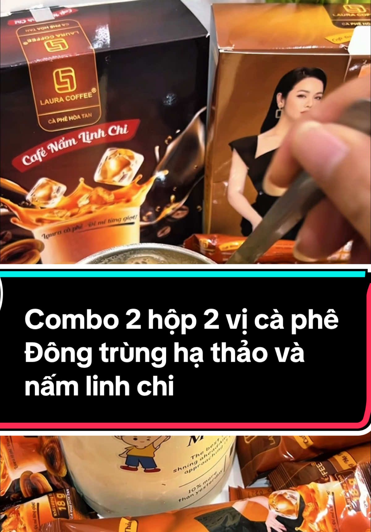 Combo 2 hộp cà phê sữa hoà tan, Vị đông trùng hạ thảo và nấm linh chi #hot #viral #xuhuong #viralvideo #xuhuongtiktok #varil #tranding #review #mukbang #uongcungtiktok #ancungtiktok #cafe #coffee #cafeteria #coffeetiktok #coffe #cafesaigon #cafenhatkimanh #anvat 