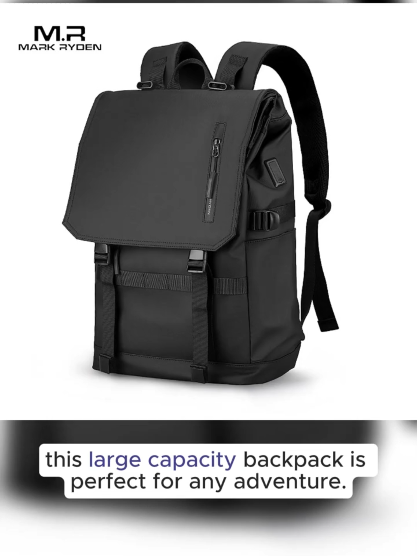 MARK RYDEN New Travel Backpack In Stock Cross-border Outdoor Large Capacity Backpack Charging Water-resistant Men's Bag weekender  bag#CreateToWin #weekenderbag #TravelBackpack #LargeCapacityBackpack #TravelBag #MenBackpack