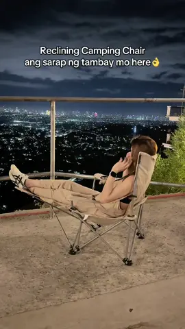 Mapapasarap ang tambay mo pag may ganito kang Camping Chair#recliningchairwithfootrest #campingchair #fyp #foryou #foryoupage 
