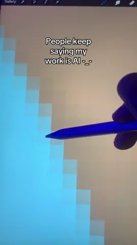 People keep saying my work is AI #digitalartist #procreate #digitalpainting #characterart #semirealism 