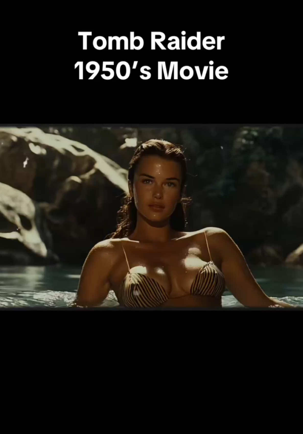 🎥 Tomb Raider made in the 1950s - Retro vibes! 🎬 #TombRaider #SuperPanavision #ViralClip #FYP 🍿