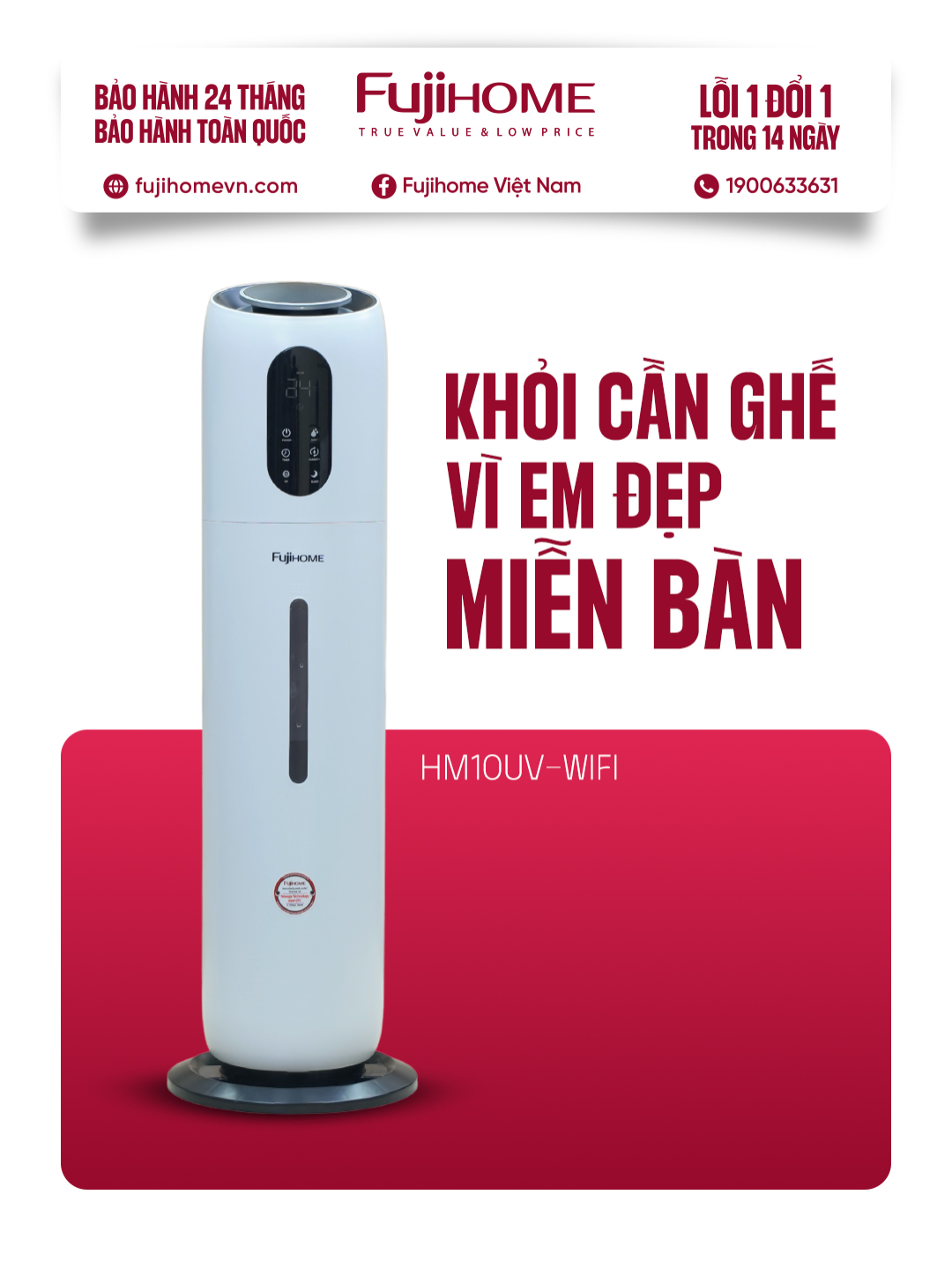 HM10UV-WIFI | Không cần ghế, vì em đẹp miễn bàn #fujihome #mayphunsuong #mayphunsuongtaoam #xongtinhdau #songchatluong #fyp #trending #xuhuong #tiktokviral #review