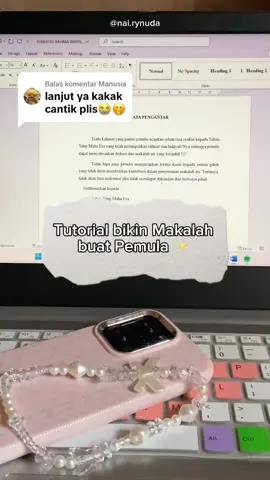 Membalas @Manusia Kata Pengantar - Tutorial bikin Makalah buat Pemula  Template Makalah ada di bio yaa #makalah #templatemakalah #nugas #kuliah #tugassekolah #tipsbelajar #infobeasiswa #words #case #fyp 