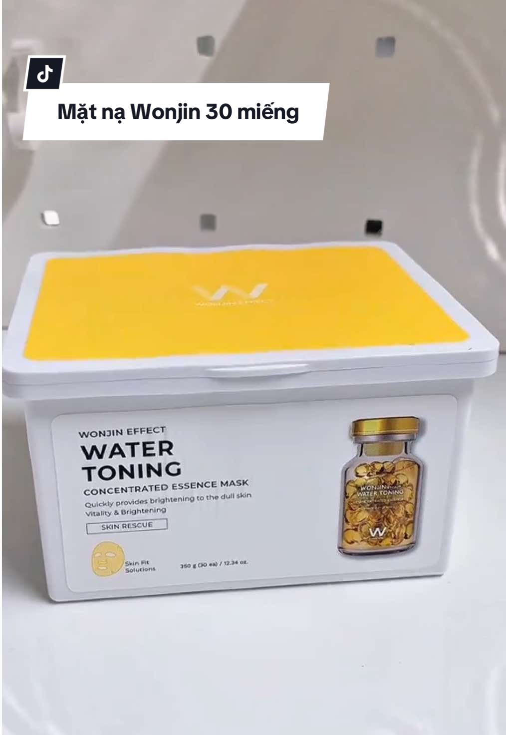 hộp mặt nạ Wonjin vàng ✨ dưỡng trắng sáng da nè #matna #xuhuong #xh #wonjin #review #viral #unbox 