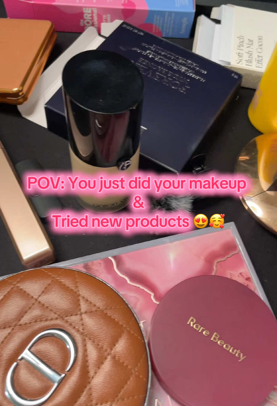 POV: You just did your makeup & tried new products!  One of my favorite kind of messes! I definitely LOVE makeup 😍🥰 #pov #beauty #makeup 