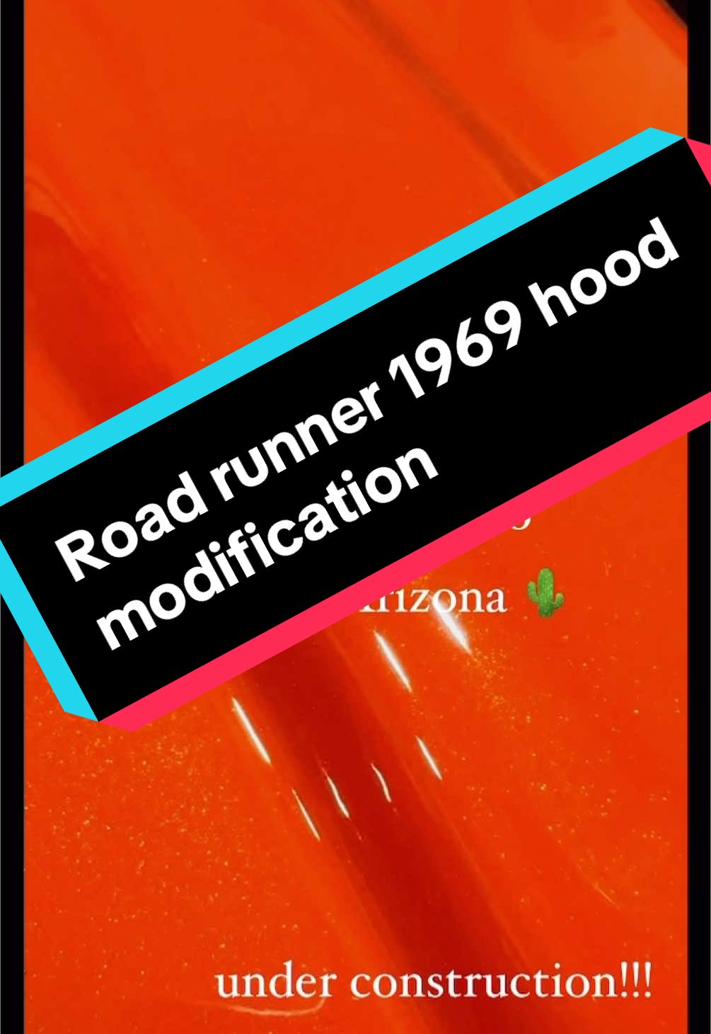 Roadrunner 1969 hood modifications #69roadrunner #hood #musclecar #hellcatcharger 