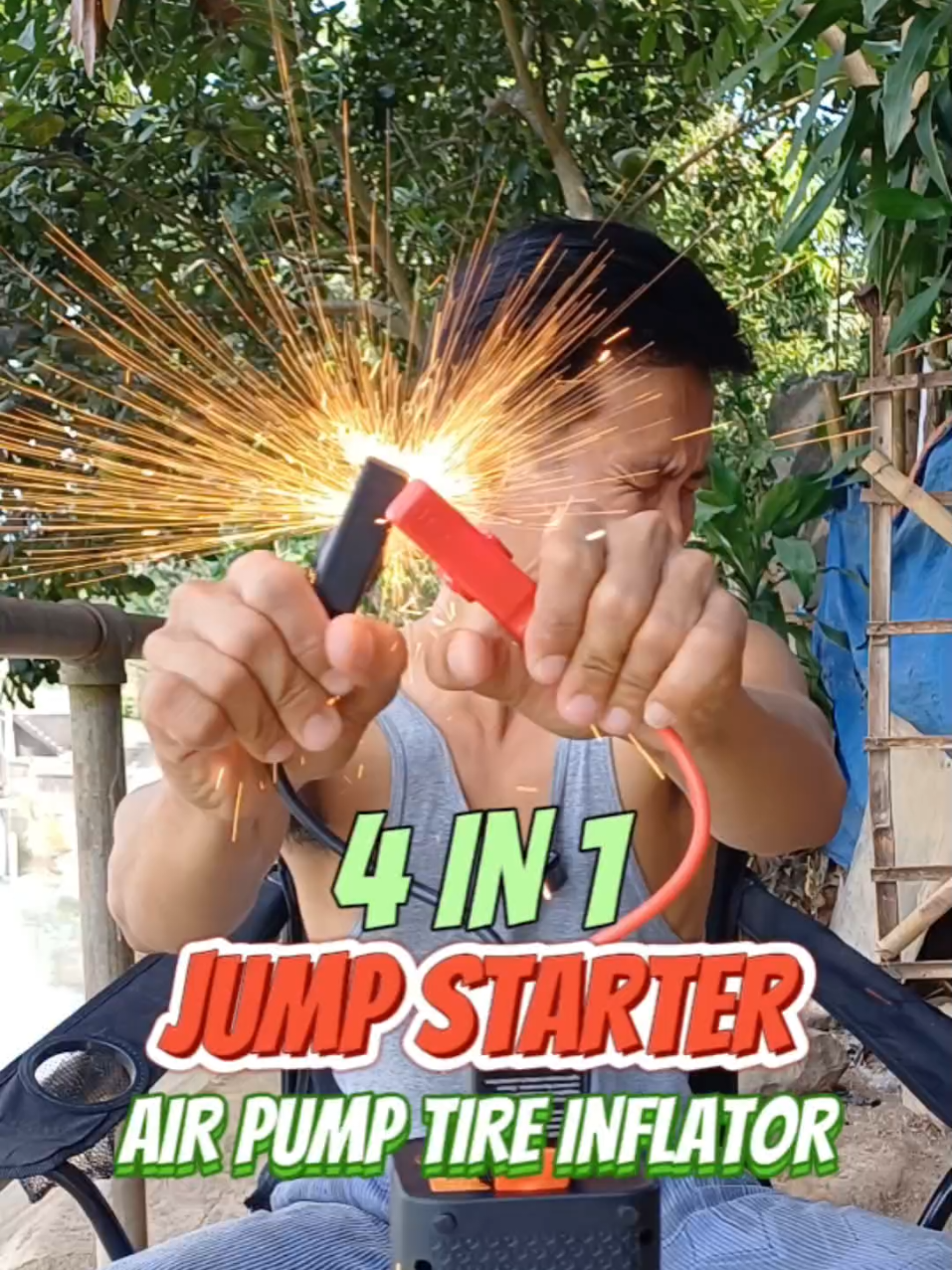 4 in 1 Portable Tire Inflator.  portable tire inflator tire inflator motorcycle tire sealer inflator tire exploding tire sealant and inflator tire inflator tire sealant rechargeable inflator #portableinflator #tireinflator #portable #airpump #jumpstarter #caraccessories #carsafety #carsafetytips #tipidtips #quality #fyp 