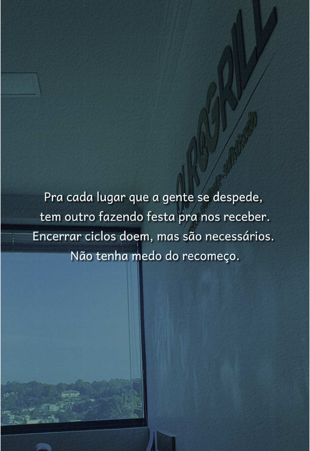 Um ciclo se encerrando para que um novo se comece.  Com muita dor no coração e minha eterna gratidão deixo essa empresa. 