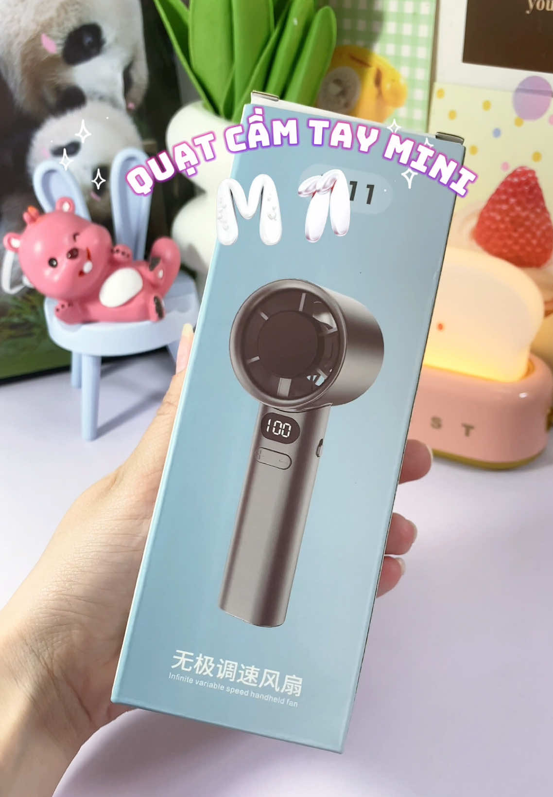 Quạt cầm tay mini đủ 3 tiêu chí. NGON - BỔ - RẺ  ❄️🌬️.  #monthichriviu #quạtmini #quatcamtay #quatcamtaymini #m11 #review #fyb #LearnOnTikTok #hieuthuhai 