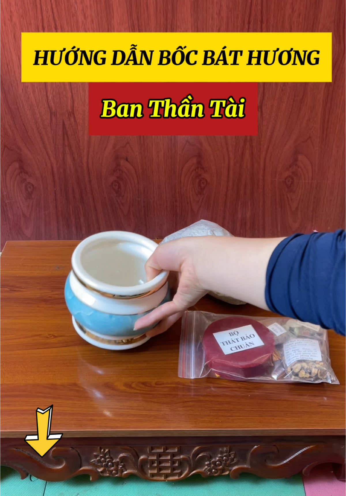 Hướng dẫn nạp cốt thất bảo bát hương ban thờ thần tài #dothocungtailoc #bathuong #cotthatbao #cotthatbaochuan 