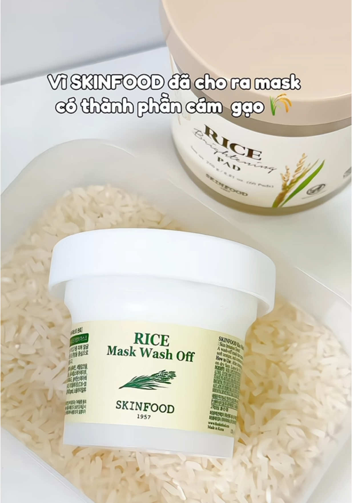 Mê em này quá ✨ thơm xỉu luôn @SKINFOOD VIỆT NAM @skinfood_global  . . #skinfood #koreanskincare #skincare #kbeauty #beauty #BeautyTok #kbeautyskincare #glowrice #tonerpad #soothing #skinfoodvn #glow #lamdep #goclamdep #reviewlamdep #viral #xuhuong #trending #foryou #maskwashoff #duongtrang 