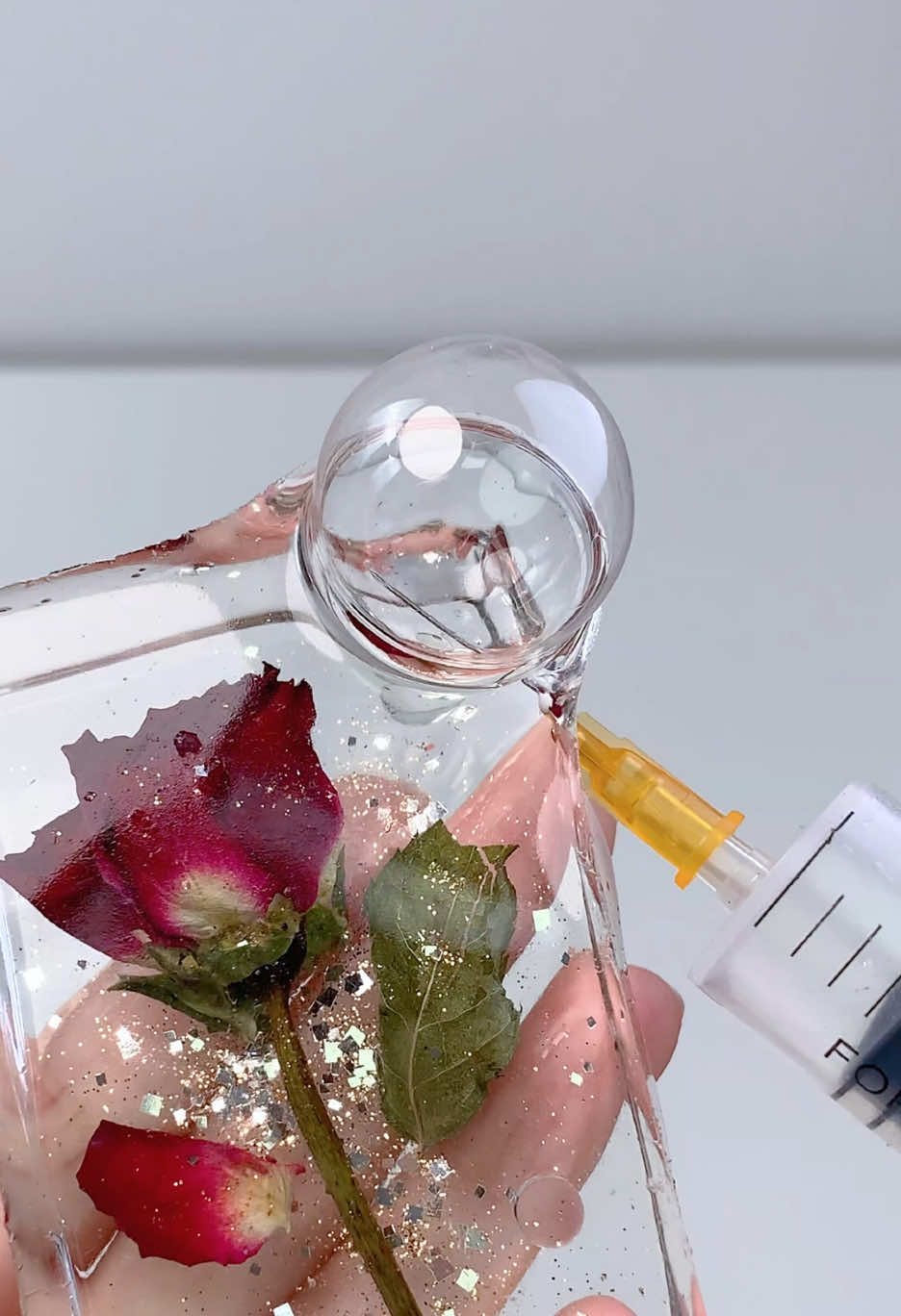 SQUISHY ASMR🌹🌹 Frozen Rose#asmr #satisfying