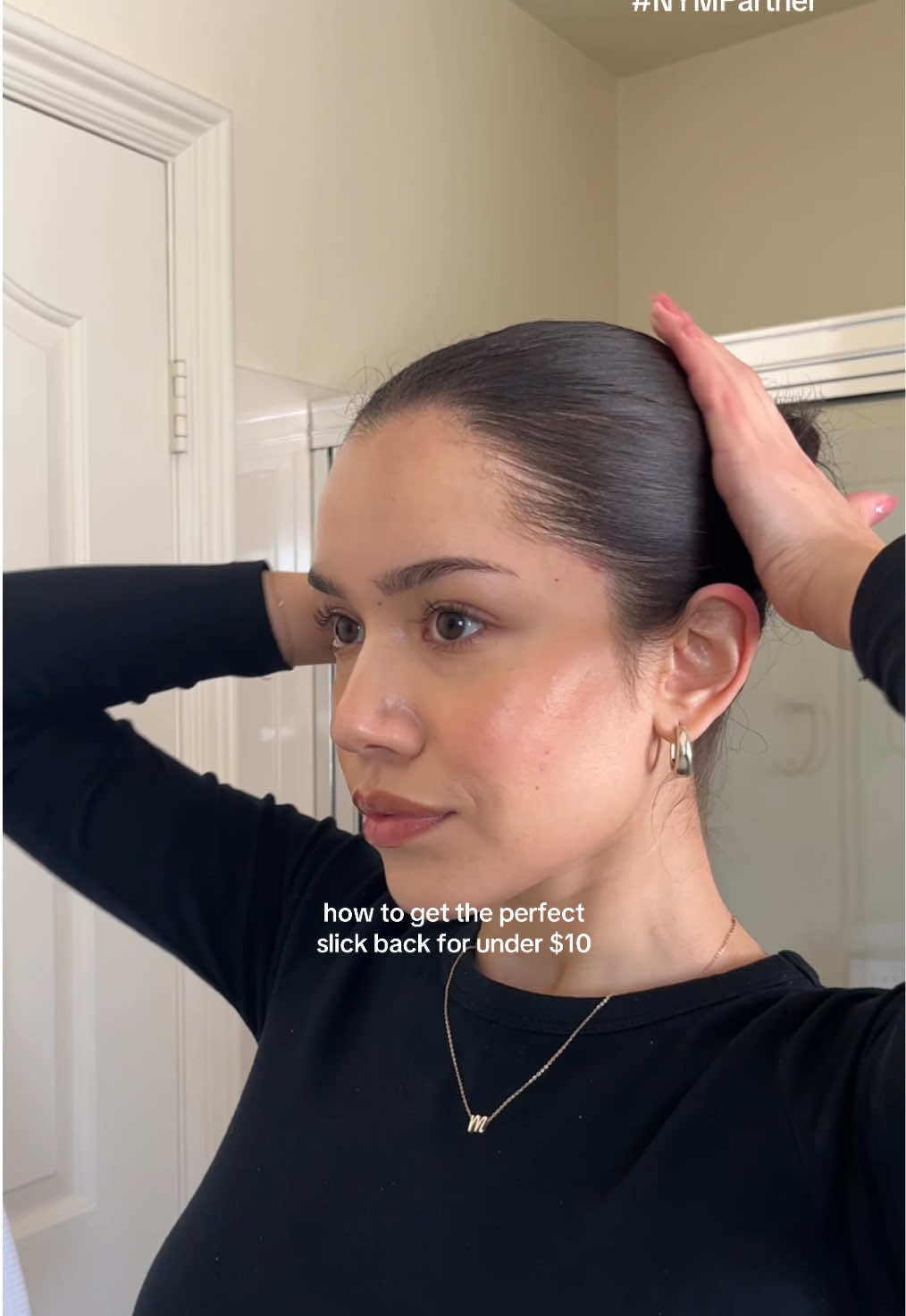 AD #nympartner how to get the perfect slick back for under $10 using @Not Your Mother's 3-in-1 styling cream 🤍 grab it on your next @Ulta Beauty run!! #slickedbackhair #slickedback #hairstyles #stylingcream #slickbackhair #haircarefavorites