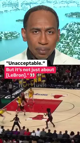 @stephenasmith reacts to LeBron James' play in the final seconds of the Lakers' 119-117 loss to the Bulls. #lebron #stephenasmith #lakers #bulls #joshgiddey