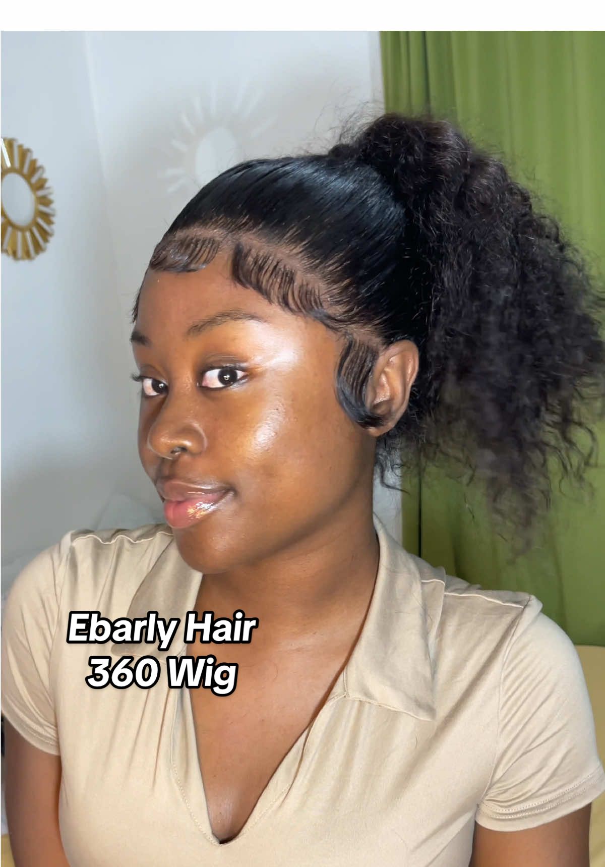 Putting my hair in ponytails just got easier ☺️ This wig is now on the Amazon Spring prime deal! The link to this wig is in my bio ft @Ebarly Hidden Strap 360 Wig #wiginfluencer #360wig #fyp #wiginstall #wigtok #tiktokwigtok #amazonwigs 
