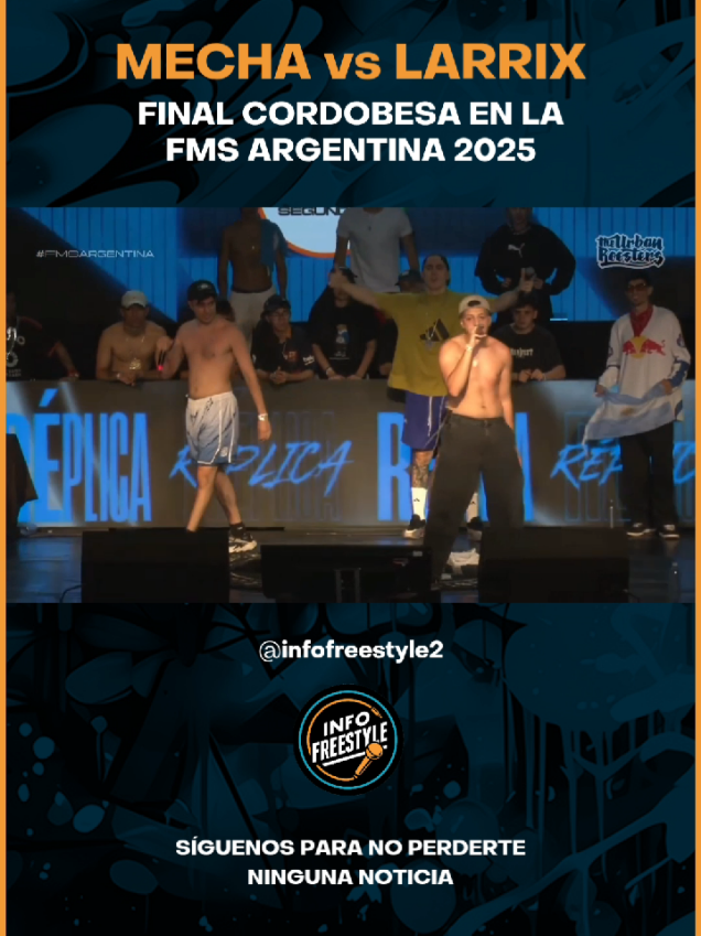 Mecha y Larrix en una réplica histórica para ellos 🔥 #mecha #larrix #fms #cordoba #freestyle 