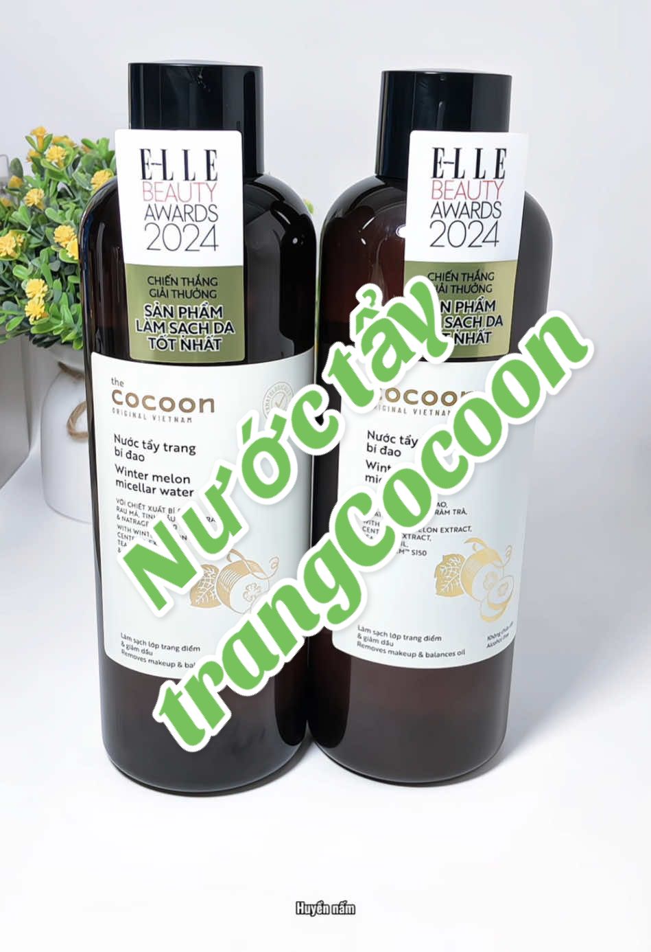 Nước tẩy trang dịu nhẹ mà sạch lắm nha #nuoctaytrang #sạch #cocoon #review #huyennam 