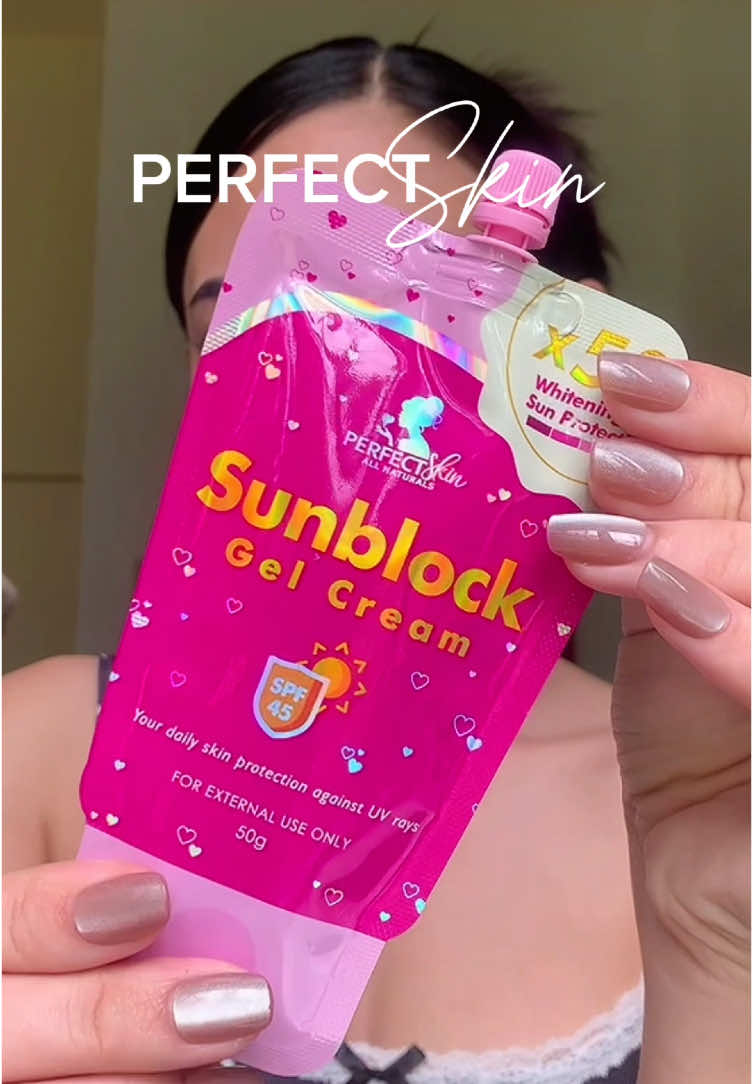 ang init ng panahon, kailangan laging protected yung skin naten from the sun damage. kaya palagi kong gamit tong @PERFECTSKIN ALL NATURALS Sunblock Gel Cream❤️ #sunblock #sunscreen #sunblockgelcream #pinakamatibaynabrandperfectskin #perfectskinsunblockgelcream 