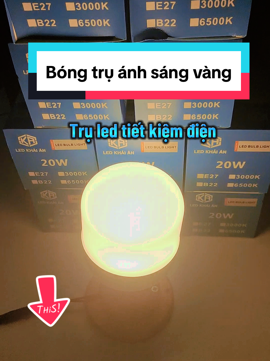 Trụ led ánh sáng vàng công suất 20w 30w và 40w #denled #tietkiemdien #bongtruled #bong20w #bong30w #bong40w #suachuanhacua #khosigiadung2 #ledkhaian #dogiadung 