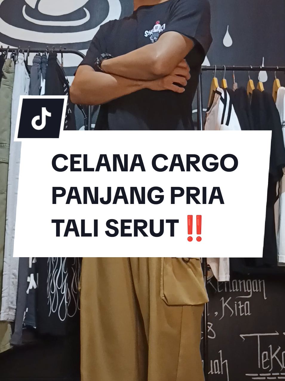 Celana cargo tali serut secakep & senyaman ini #celanacargo #cargo #cargopants #celanagombrong #celanamurah #celanapria 