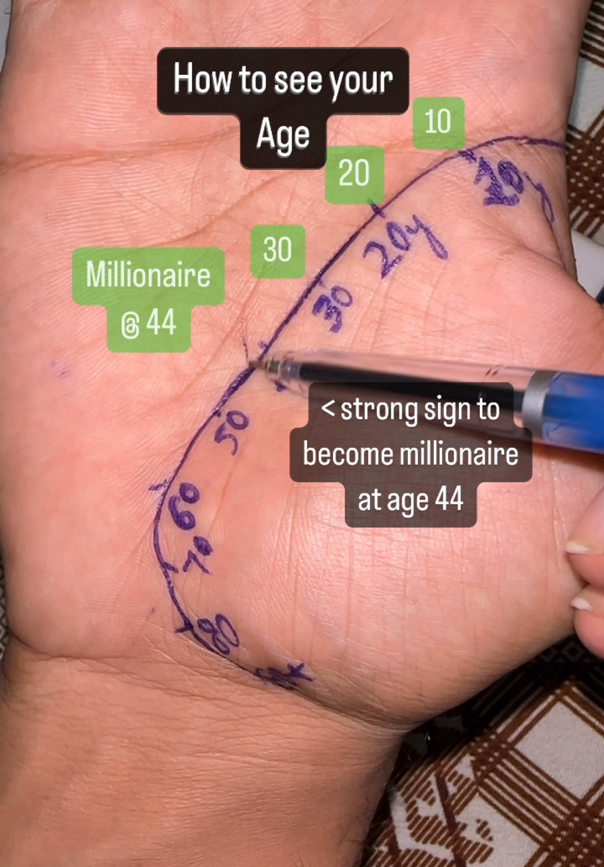 When will you be a millionaire #fate #life #line #palm 