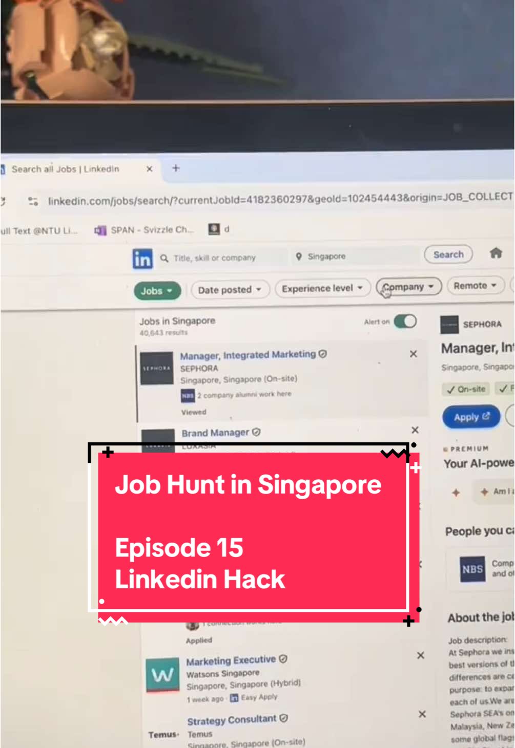 LinkedIn hack I’ve discovered recently! Did you know you can change your URL to only display jobs posted in the past hour? #jobhunt #jobopportunities #lookingforjob #jobstruggles #linkedintips #linkedin #hack 