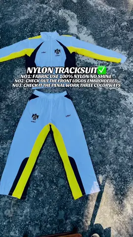 WE MAKE BEST QUALITY NYLON TRACKSUIT ✅ TAP IN TO PLACE YOUR CUSTOM ORDERS IN #ajsport  #explorepage #fyp  #manufacturing #vendor  #nylontracksuit #embroidery 