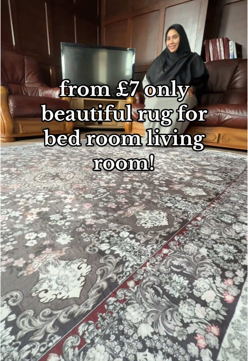 from £7 only  beautiful rug for bed room living room!#viral #foryoupage #sabihaara #tiktokmademebuyit #TikTokShop #mothersday #gift #eid @RushNShop 