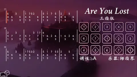 《are you lost》你迷失了吗#光遇乐谱 #光遇sky #光遇 #光遇音乐 