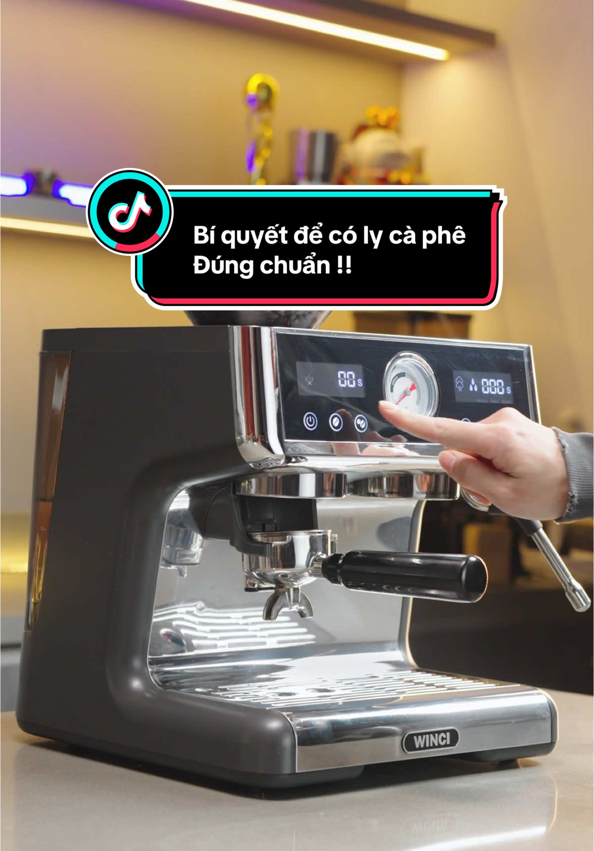 Bí quyết để có ly cà phê đúng điệu .Máy pha cà phê Winci EM58 sẽ giúp bạn làm điều đó #espresso #mayphacafe #Winci #capuchino #EM58 