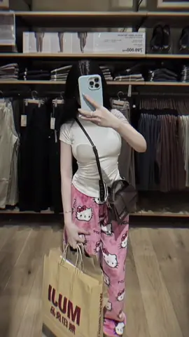 Quần Ngủ Hello Kity Phong Cách Áo Thun Trơn Ôm Body Xinh 🛍️🛒#dễthương❤ #Quyếnrũ #Xinh🎀 #Sethottrenl🛍️ 