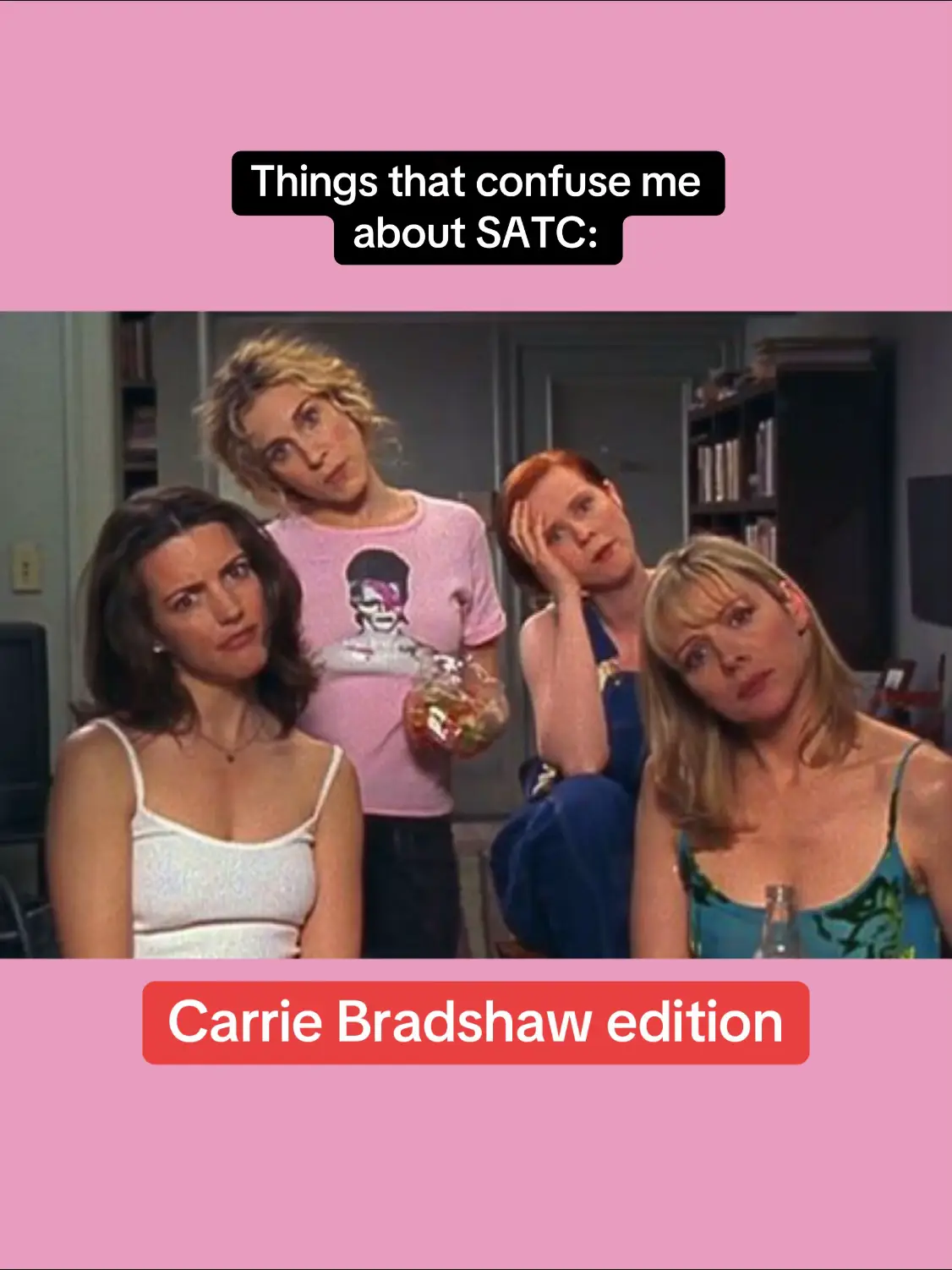 I’m not a Carrie hater but she does pmo sometimes #satc #satctiktok #carriebradshaw 