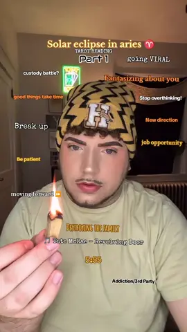 Follow me for part 2 🔥 Like + Follow to claim this energy. #aries #solareclipse #tarotreading #tarot #witchtok #foryou #tarotcards #tarotok 