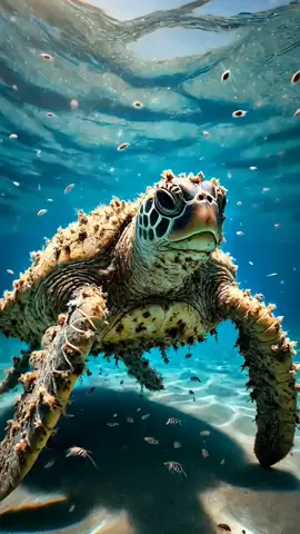 Rescuing a Turtle Covered in Parasites! 🐢🦠💙 #seaturtlerescue #WildlifeCare #AnimalHelp #AnimalRescue #WildlifeConservation #Nature #Survival #aivideo #ai #animals #Shorts #tiktokwildlifeday #FunnyAnimals #shorts #CuteAnimals #animation #tiktokviral #tiktokviralvideo #tiktoktrending