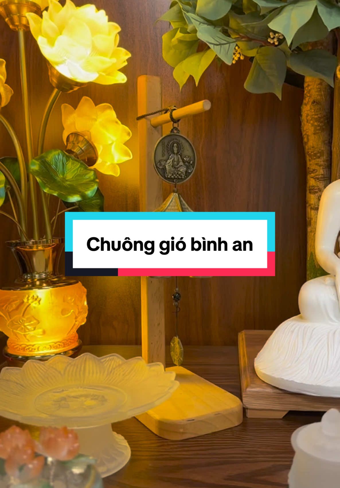 Chuông gió bình an#anphamphatgiao #banthophat #goctutaptaigia #phatphapnhiemmau #tutap #adidaphat🙏🙏🙏 #tutapcungngoc 