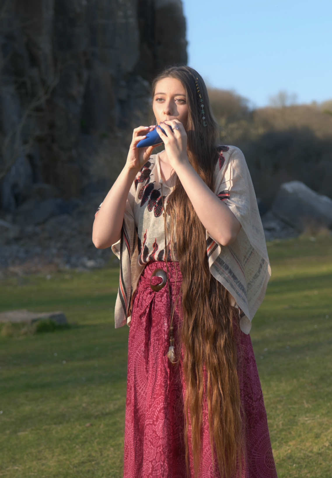 I have a quest for you…Can you name the song? 💚 My first time playing the ocarina! Would you like to hear more?   #zelda #ocarina #fyp #foryou #fypage 