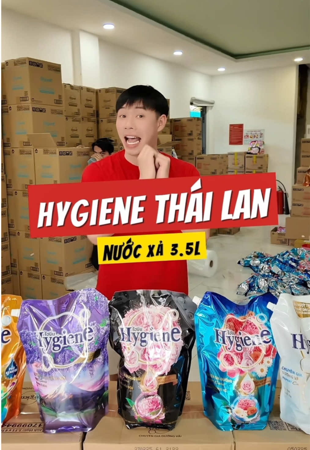 Nước xả vải Hygiene Thái Lan túi 3.5L đã về đủ màu rồi nha khách ơi #hygienethailan #nuocxathai #tydomart 