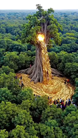 This AI hack got 100 million+ views! Use Kling AI and AI image generators to go viral! #ai #aitools #aivideo #contentcreation #viralvideo #aianimation #klingai Here are the links and prompts:  Idieogram PROMPT:[text to image]  A colossal, ancient tree standing in the heart of a dense, lush forest. A large, natural hollow in its trunk spills an endless cascade of gold coins, flowing like a waterfall and collecting into a vast, gleaming pile at the base. The coins reflect sunlight, creating a dazzling effect. A group of people, dressed in modern clothing, stands in awe, some taking photos while others reach out to touch the golden stream. The surrounding forest is rich with deep green foliage, and soft rays of sunlight filter through the trees, enhancing the mystical yet realistic atmosphere. Ultra-detailed, photorealistic, 8K resolution. Kling AI [Image to video] A majestic ancient tree with a hollow center, pouring an endless waterfall of glowing gold coins into a massive treasure pile below. The sunlight filters through the dense enchanted forest, casting a magical glow on the scene. A group of amazed people stands in the foreground, cheering and reaching out as the golden cascade sparkles and shimmers. The gold coins continuously flow with a slight glow effect, creating a mesmerizing and fantastical atmosphere. Cinematic lighting, high detail, and smooth animation. Links: https://ideogram.ai/t/explore https://klingai.com/global/