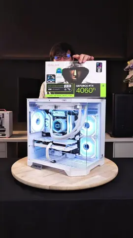 คอมประกอบ ขาวจั๊วะ #คอมประกอบ #คอมเล่นเกม #pcbuild #pcgaming #คอมเว้ยเห้ย #rtx4060ti 