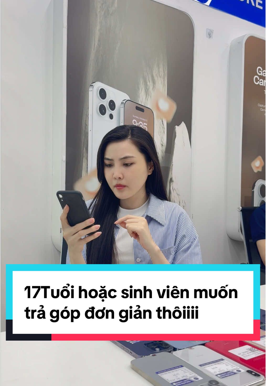 17Tuổi hoặc sinh viên muốn trả góp đơn giản thôiiii 🙈💙 #xuhuong #dienthoai #xh #sinhvien #thinhhanh #CapCut #fyp #tragop #tragop #LearnOnTikTok #tiktok 