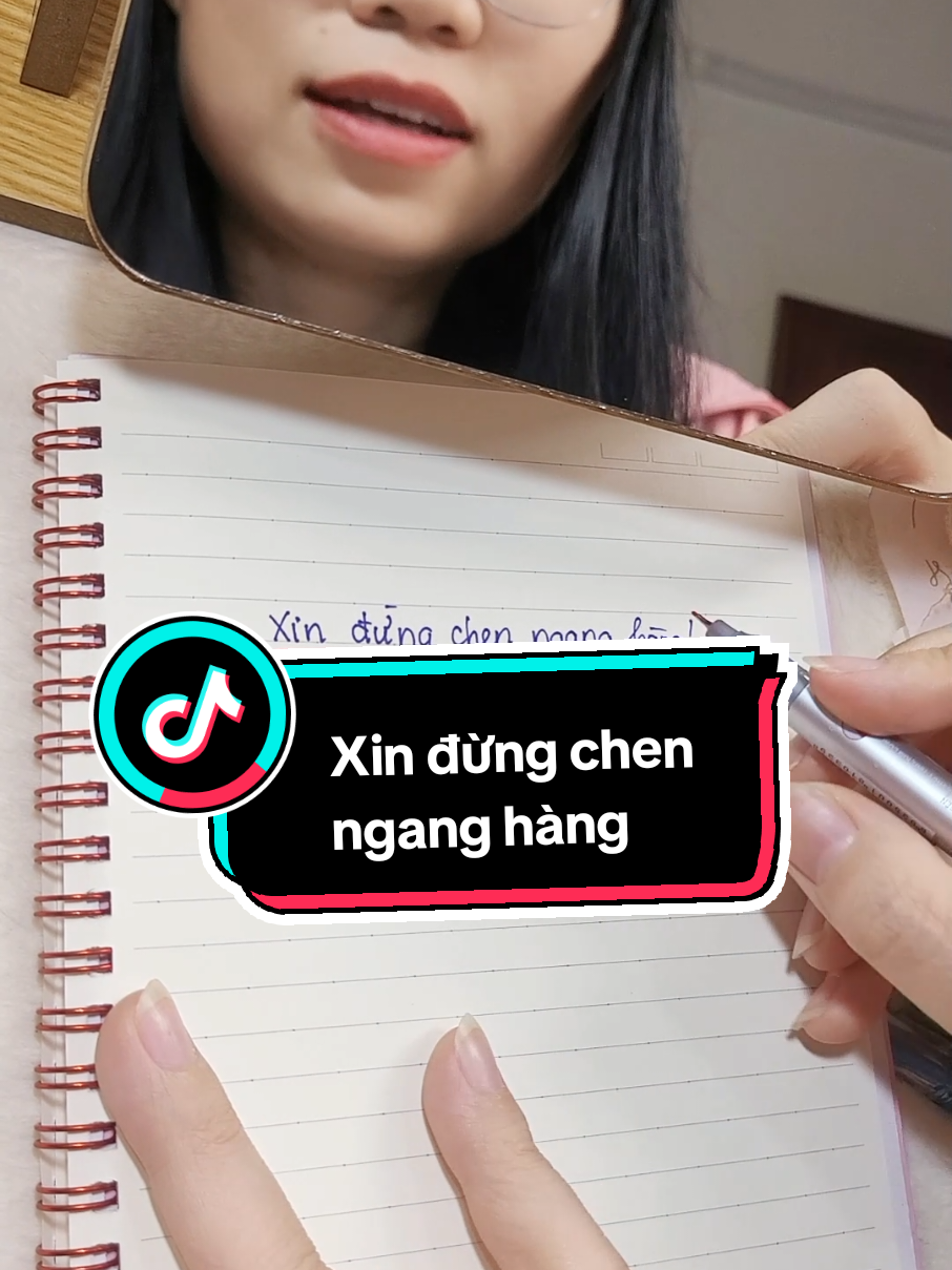 Xin đừng chen ngang hàng #mstrangtichcuc #tienganhchonguoimatgoc #Tienganhgiaotiep 
