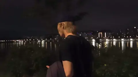 night walk with #mark 