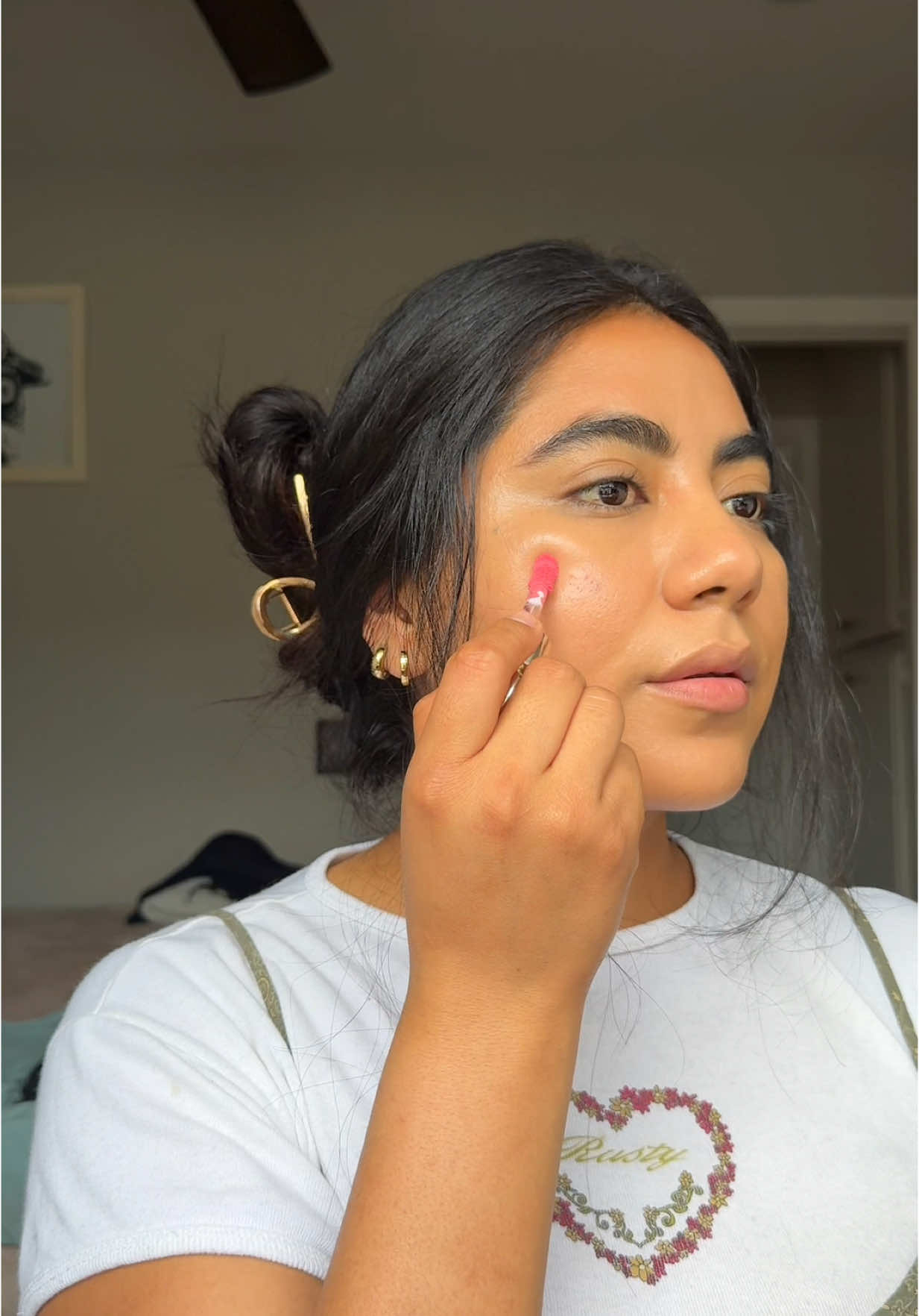 Simple sun kissed make up 🌞❤️‍🔥 #simplemakeup #sunkissed #sunkissedmakeup #bronzymakeup #summermakeup 